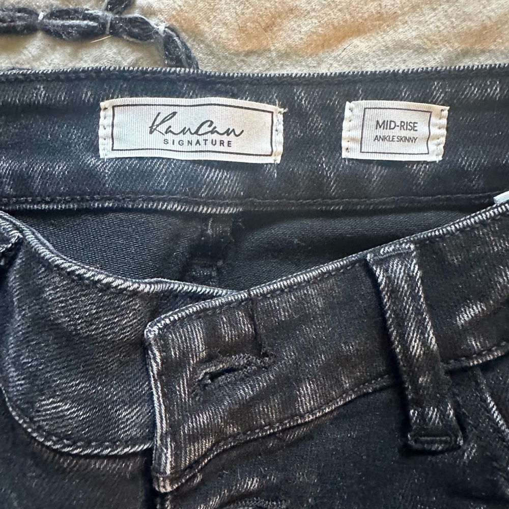 KanCan mid rise black jeans